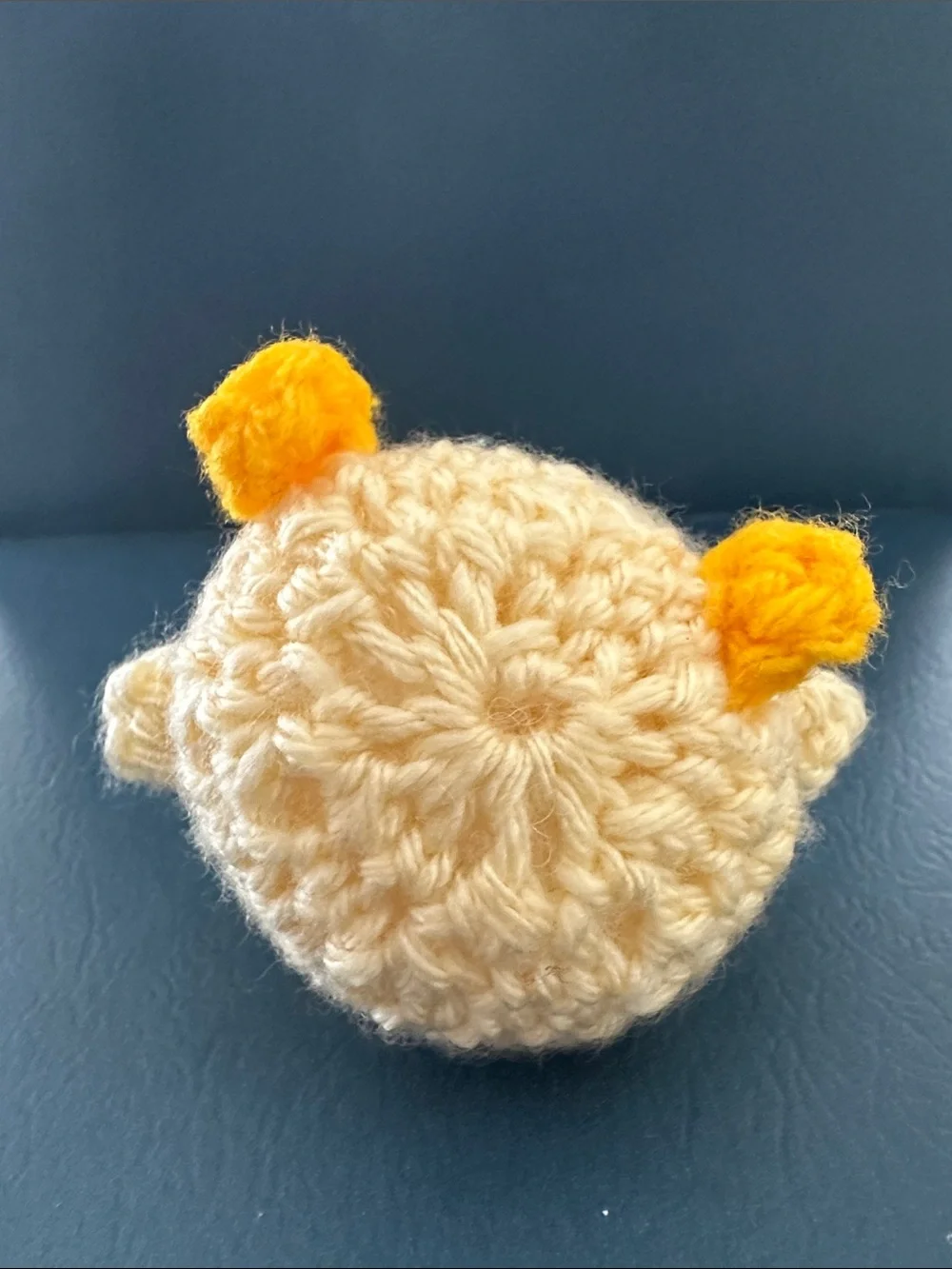 Handmade Crochet Chick Keychain